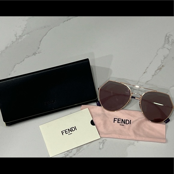Fendi FF 0194/S Aviator Sunglasses main image 7